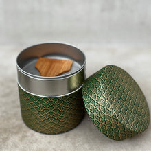 Load image into Gallery viewer, Matcha Canister with Strainer - Seigaiha