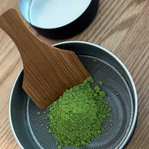 Matcha Canister with Strainer - Black